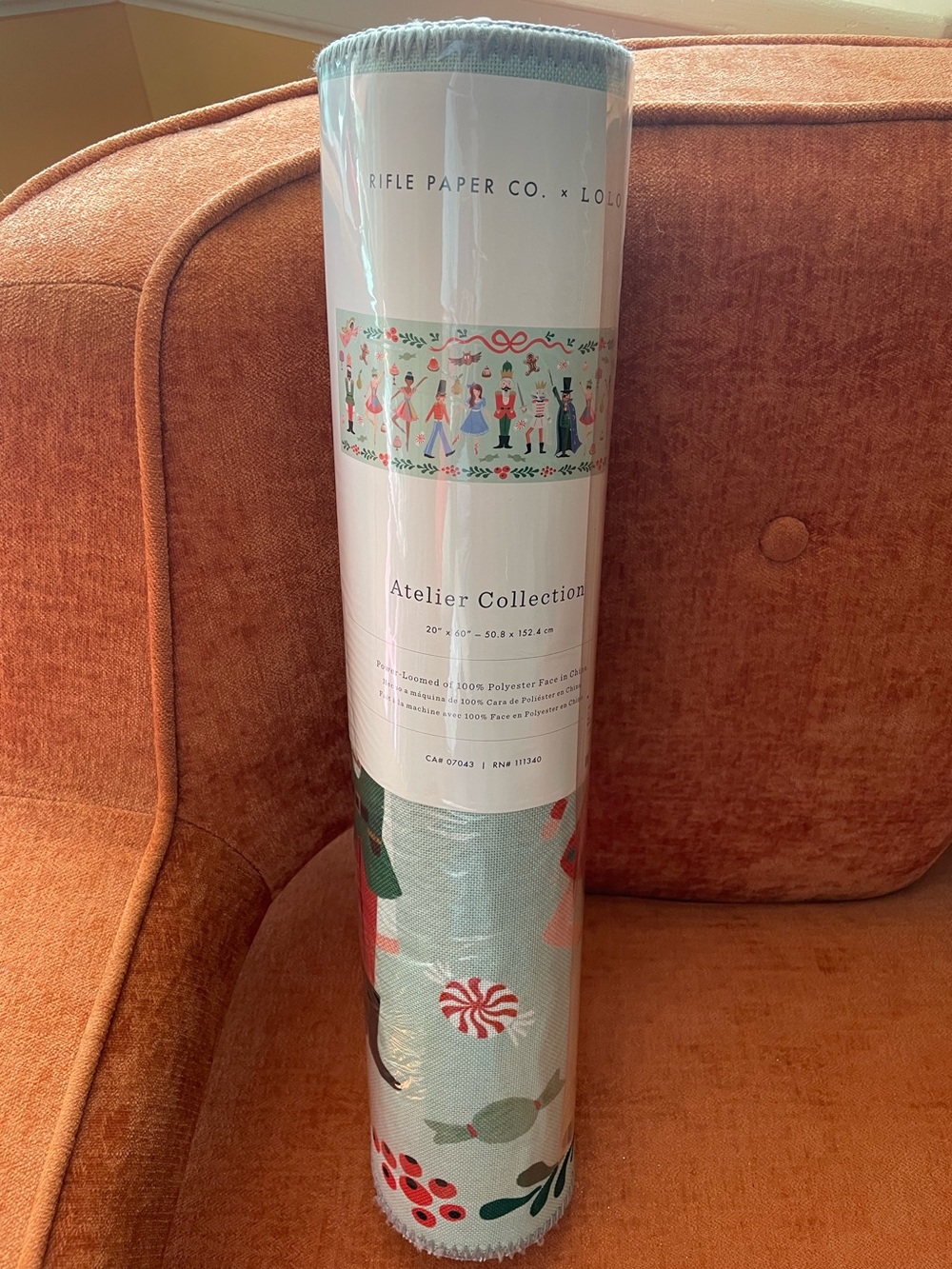 Rifle Paper x Loloi Nutcracker Runner, 20" x 60"